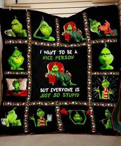 3D GRINCH BLANKET Quilt Blanket Bedding Set for Home Décor