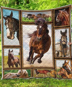 3D Horse Premium Quilt Blanket Bedding Set