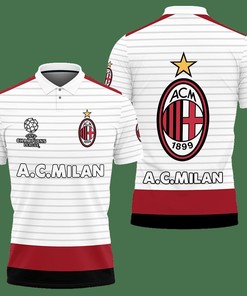 3D Printed AC Milan NQP-HT Polo Shirt Ver 1 (White)