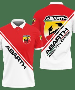 3D Printed Abarth Nct-Lt Polo Shirt Ver 3 (Red)