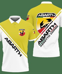 3D Printed Abarth Nct-Lt Polo Shirt Ver 3 (Yellow)