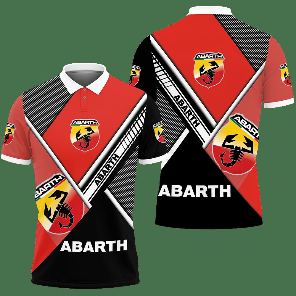 3D Printed Abarth Nct-Nh Polo Shirt Ver 2 (Red)