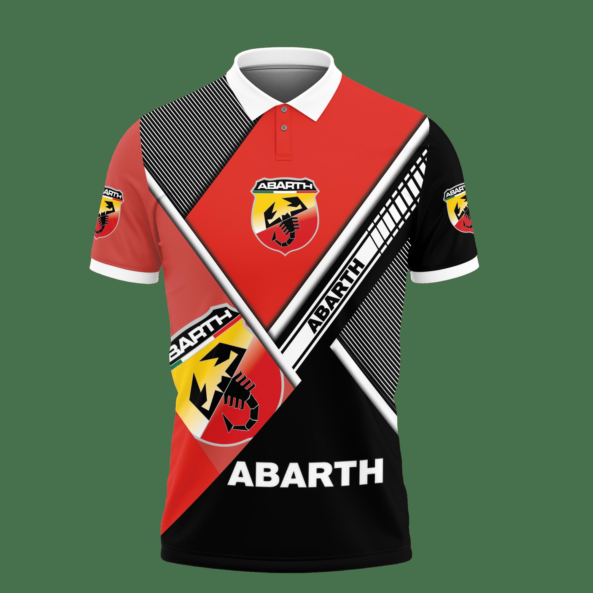 3D Printed Abarth Nct-Nh Polo Shirt Ver 2 (Red) - Image 2