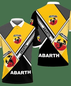 3D Printed Abarth Nct-Nh Polo Shirt Ver 2 (Yellow)