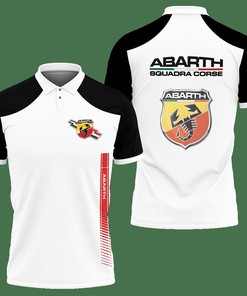 3D Printed  Abarth Nct-Va Polo Shirt Ver 1 (Black)