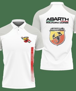 3D Printed  Abarth Nct-Va Polo Shirt Ver 1 (Grey)