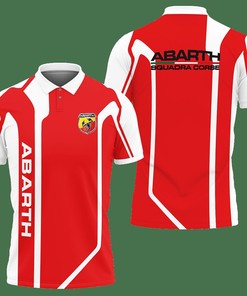 3D Printed Abarth Nct-Va Polo Shirt Ver 1 (Red)