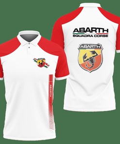 3D Printed  Abarth Nct-Va Polo Shirt Ver 1 (Red)