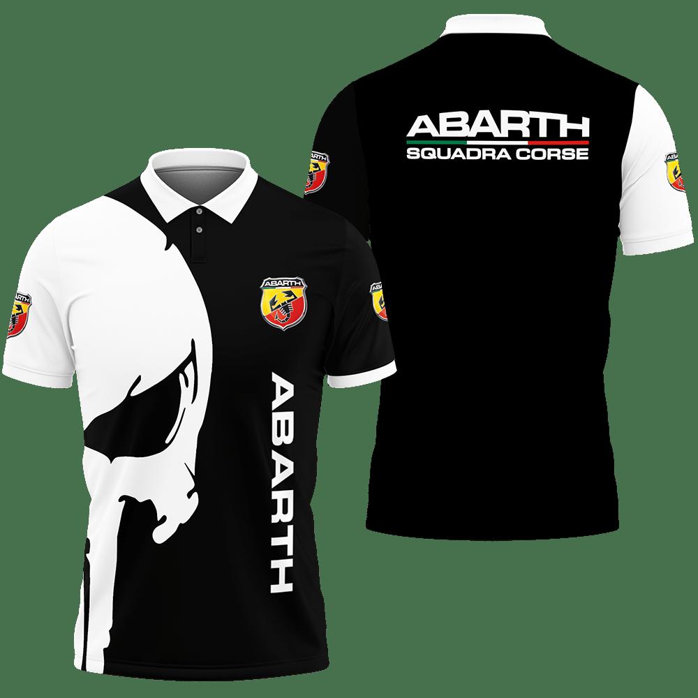 3D Printed Abarth Nct-Va Polo Shirt Ver 2 (Black)