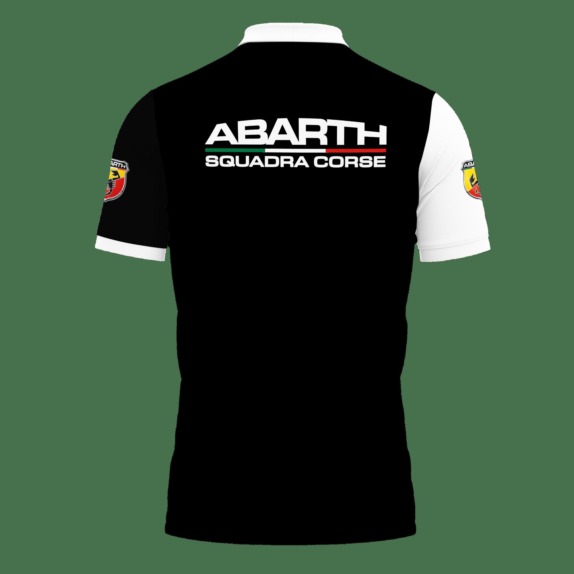 3D Printed Abarth Nct-Va Polo Shirt Ver 2 (Black) - Image 2