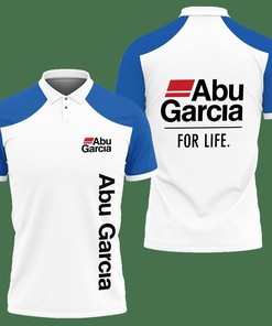 3D Printed Abu Garcia Tnc-Nh Polo Shirt Ver 3 (Blue)