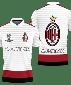 3D Printed Ac Milan Lph-Ht Polo Shirt Ver 1 (White)