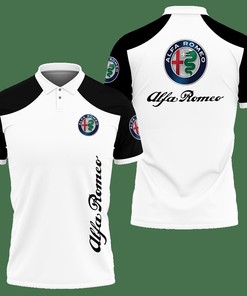 3D Printed Alfa Romeo NCT-LT Polo Shirt Ver 1 (Black)
