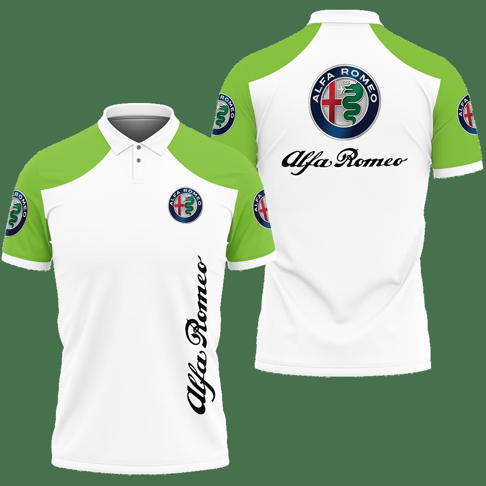 3D Printed Alfa Romeo NCT-LT Polo Shirt Ver 1 (Green)