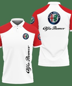 3D Printed Alfa Romeo NCT-LT Polo Shirt Ver 1 (Red)
