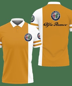 3D Printed Alfa Romeo Nct-Va Polo Shirt Ver 2 (Yellow)