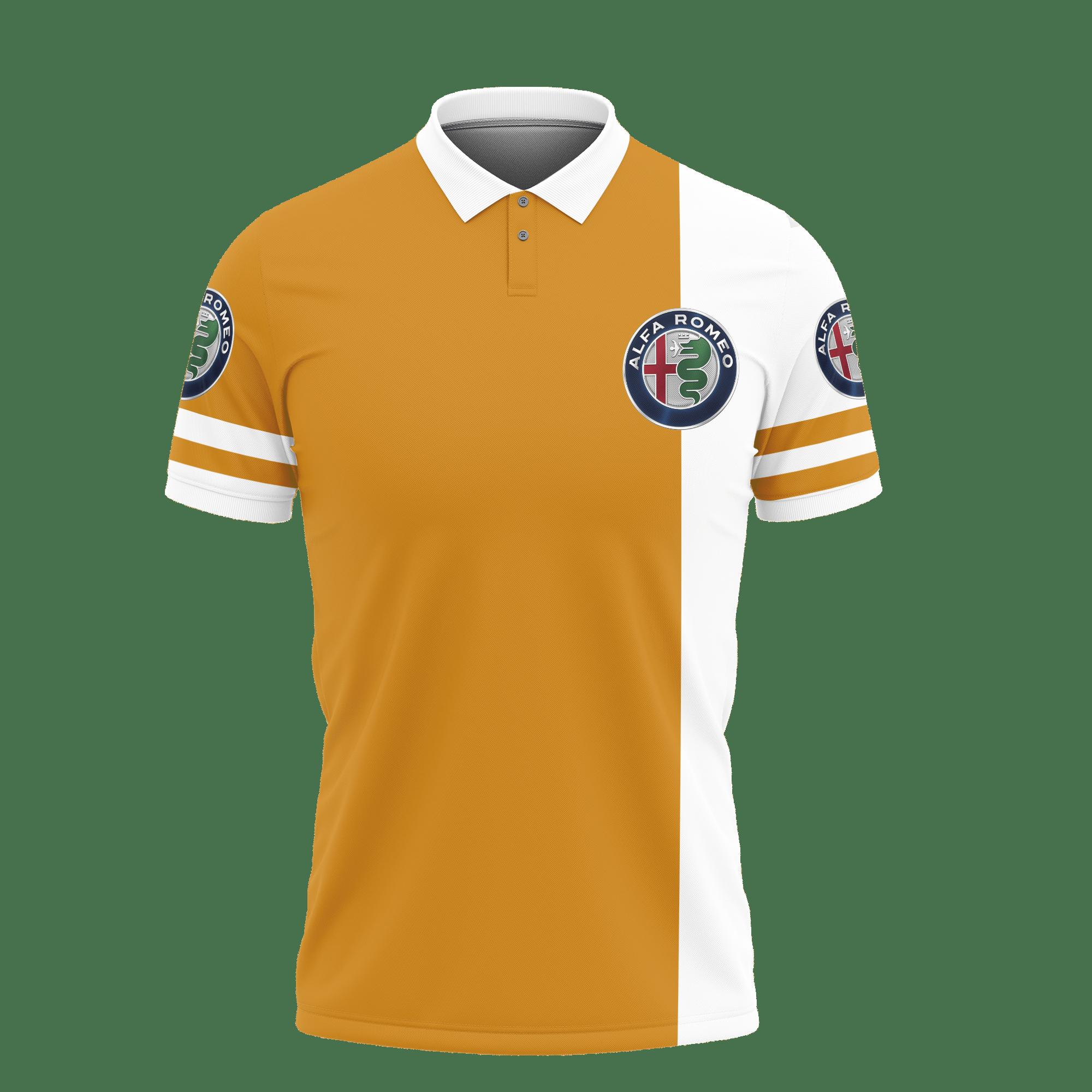 3D Printed Alfa Romeo Nct-Va Polo Shirt Ver 2 (Yellow) - Image 2