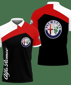 3D Printed Alfa Romeo TTT-HT Polo Shirt Ver 1 (Red)