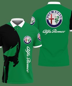 3D Printed Alfa Romeo Ttt-Hl Polo Shirt Ver 1 (Green)