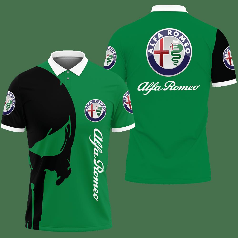 3D Printed Alfa Romeo Ttt-Hl Polo Shirt Ver 1 (Green)