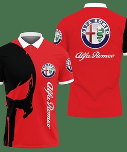 3D Printed Alfa Romeo Ttt-Hl Polo Shirt Ver 1 (Red)