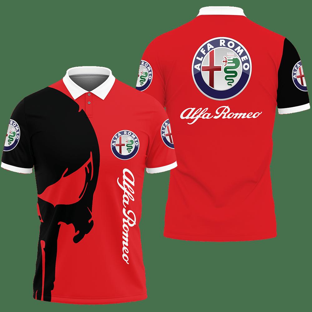 3D Printed Alfa Romeo Ttt-Hl Polo Shirt Ver 1 (Red)
