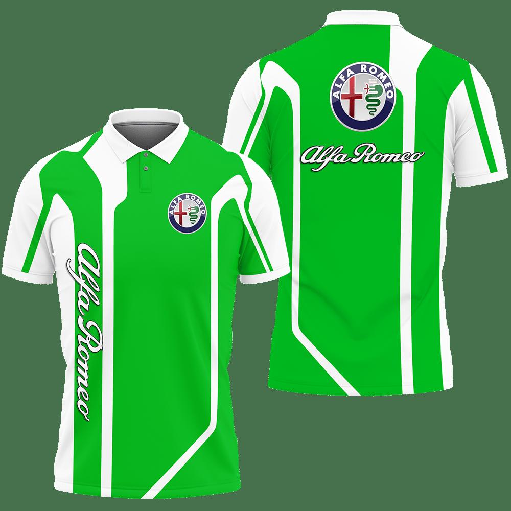 3D Printed Alfa Romeo Ttt-Hl Polo Shirt Ver 2 (Green)