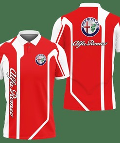 3D Printed Alfa Romeo Ttt-Hl Polo Shirt Ver 2 (Red)