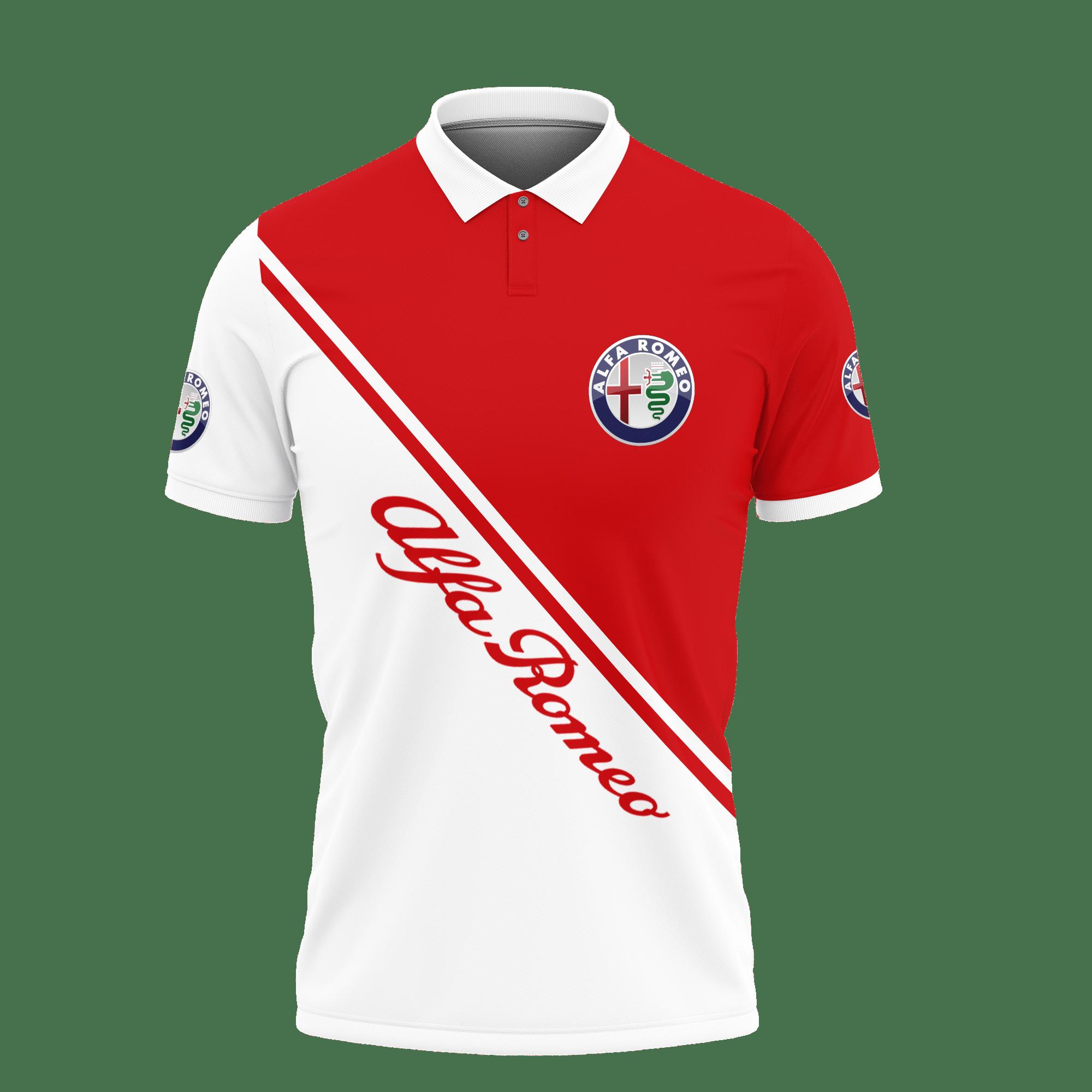 3D Printed Alfa Romeo Ttt-Ht Polo Shirt Ver 2 (Red) - Image 2