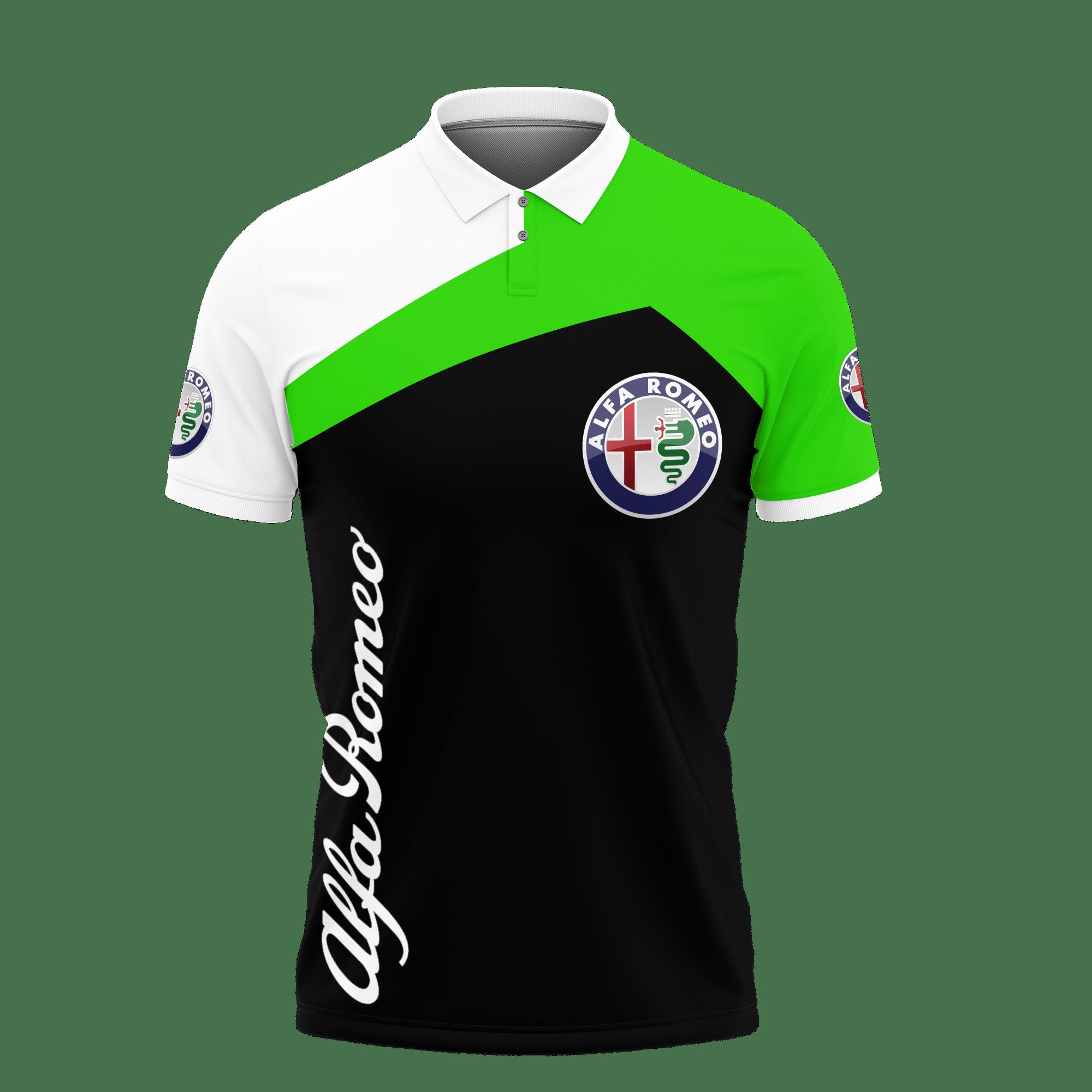 3D Printed Alfa Romeo Ttt-Ht Polo Shirt Ver 3 (Green) - Image 2