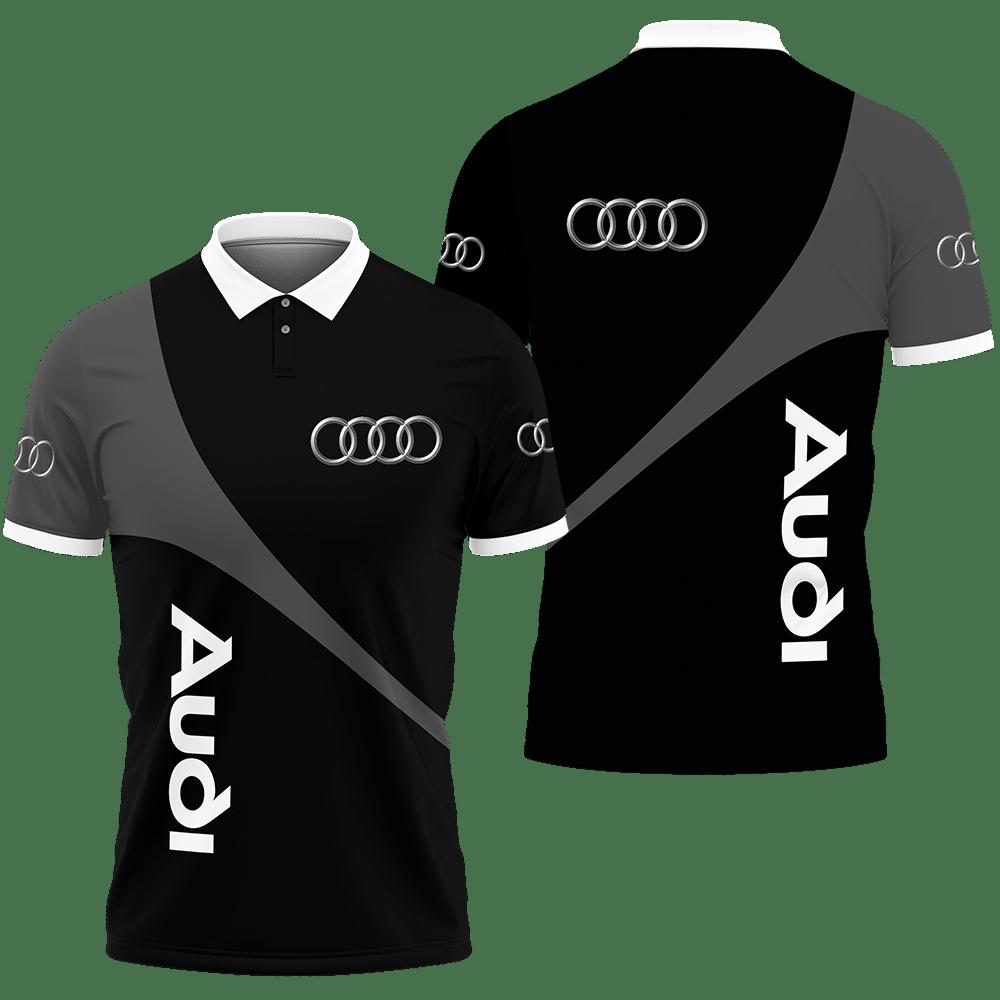 3D Printed Audi PVT-VA Polo Shirt Ver 1 (Black)