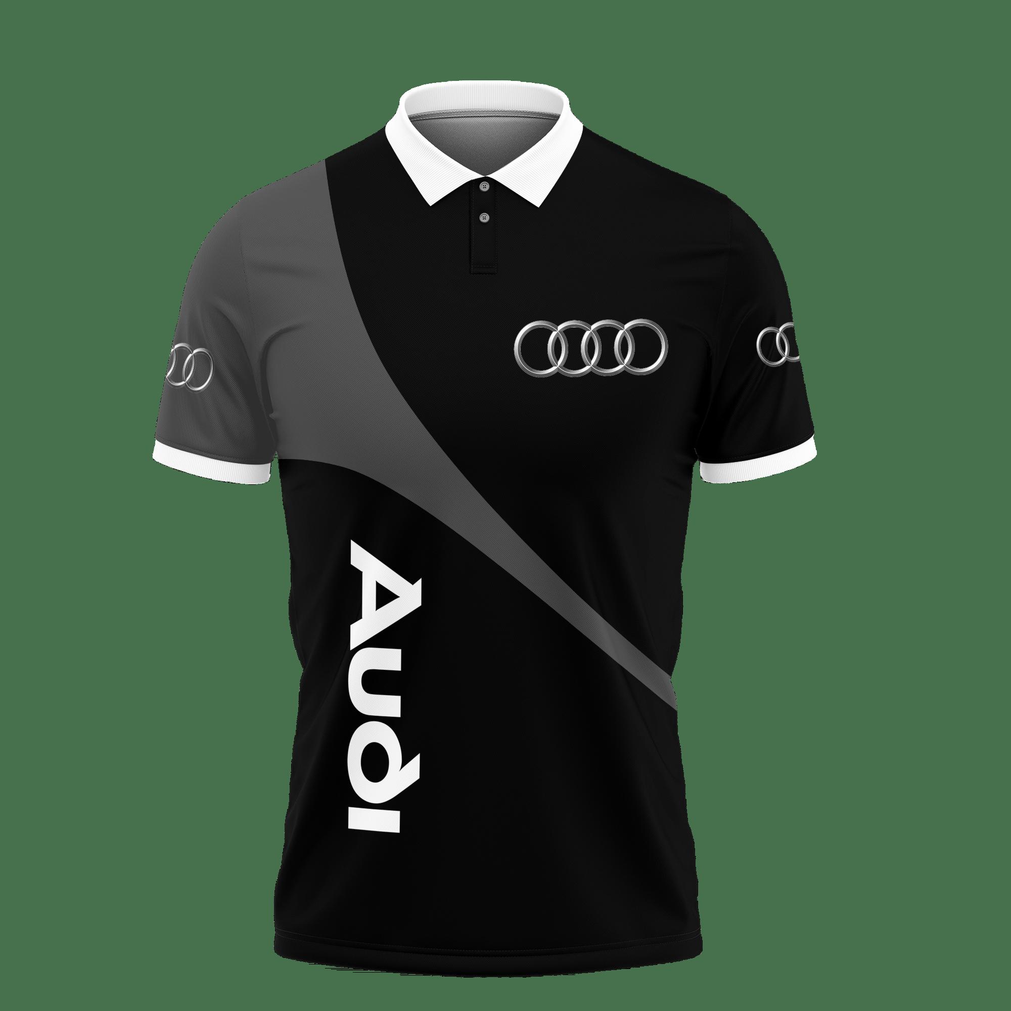 3D Printed Audi Pvt-Va Polo Shirt Ver 5 (Black) - Image 2