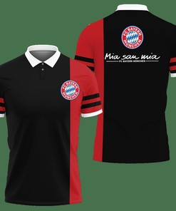 3D Printed Bayern Muchen Nct-Hl Polo Shirt Ver 1 (Black)