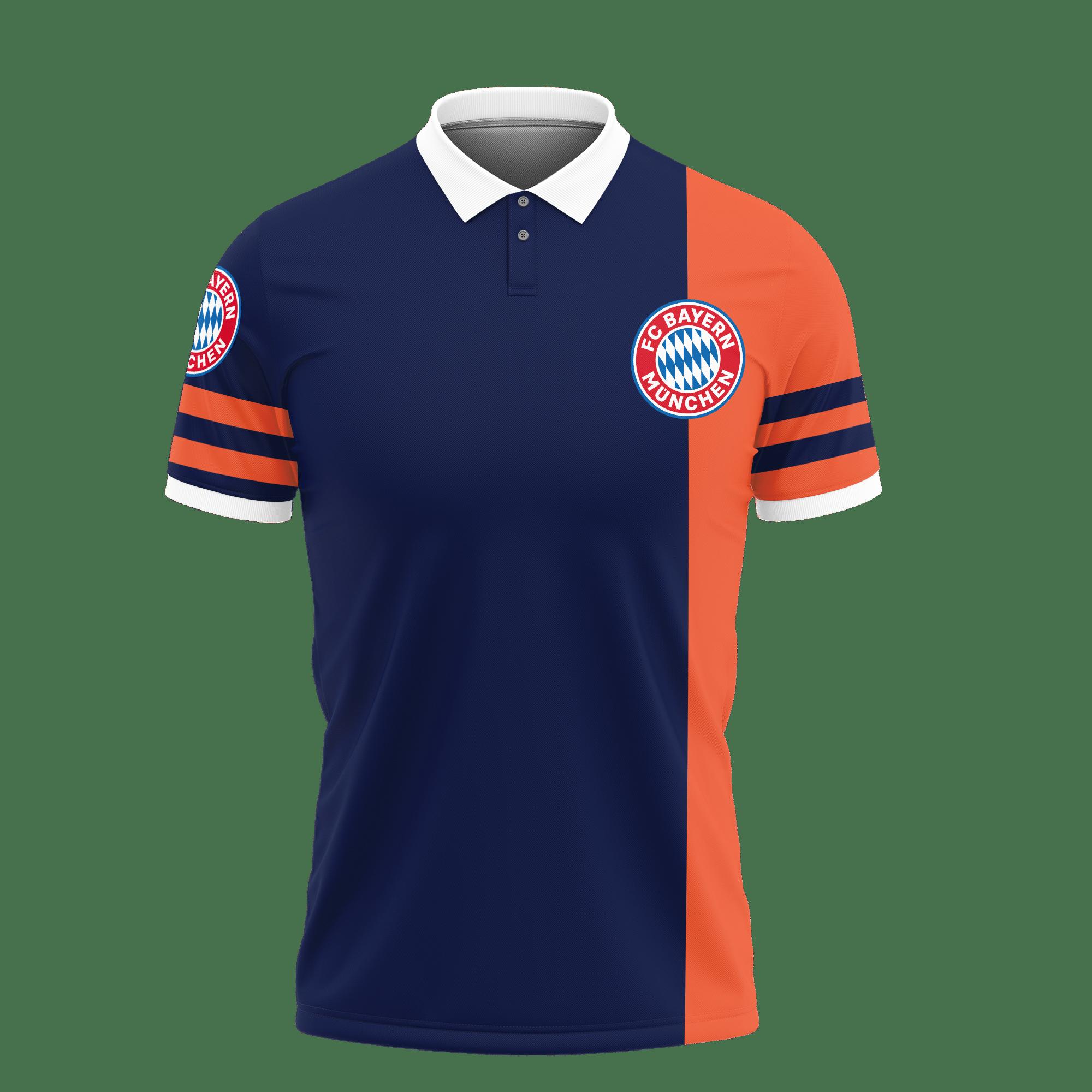 3D Printed Bayern Muchen Nct-Hl Polo Shirt Ver 1 (Blue) - Image 2