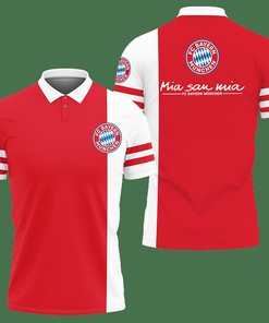 3D Printed Bayern Muchen Nct-Hl Polo Shirt Ver 1 (Red)