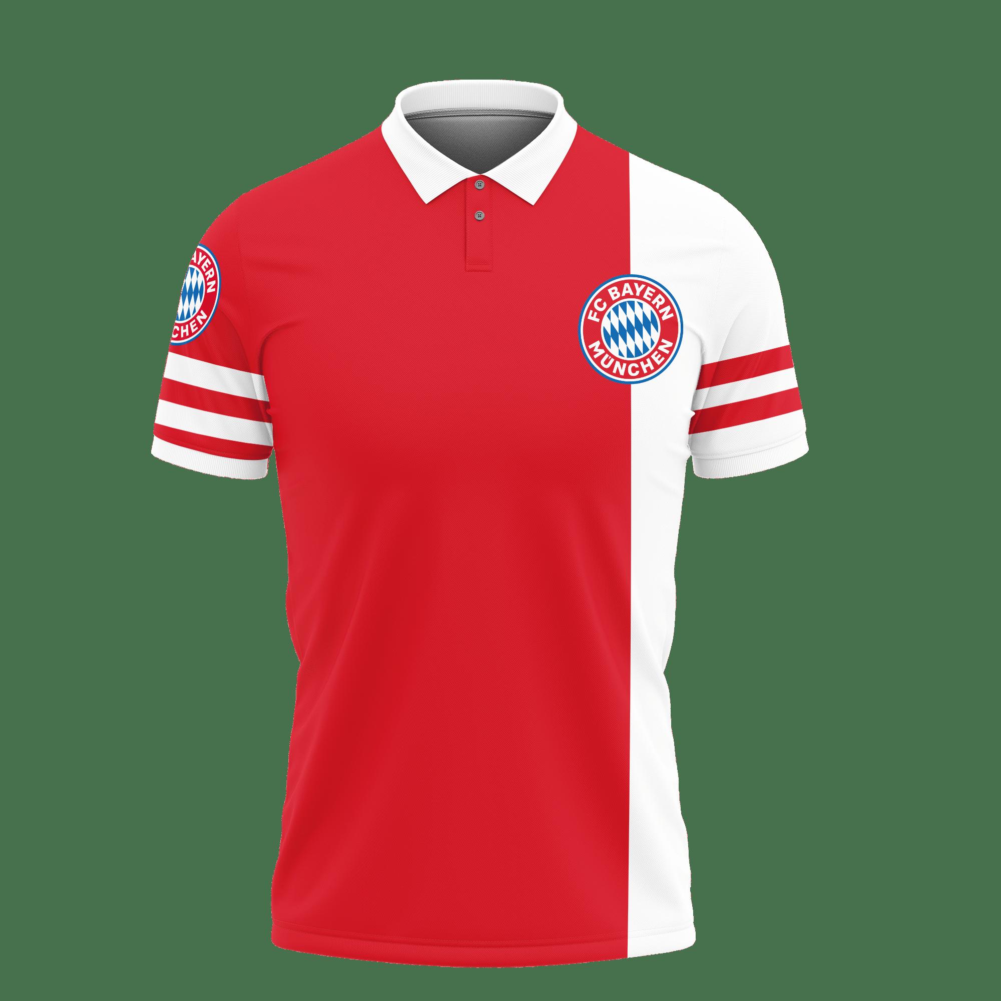 3D Printed Bayern Muchen Nct-Hl Polo Shirt Ver 1 (Red) - Image 2