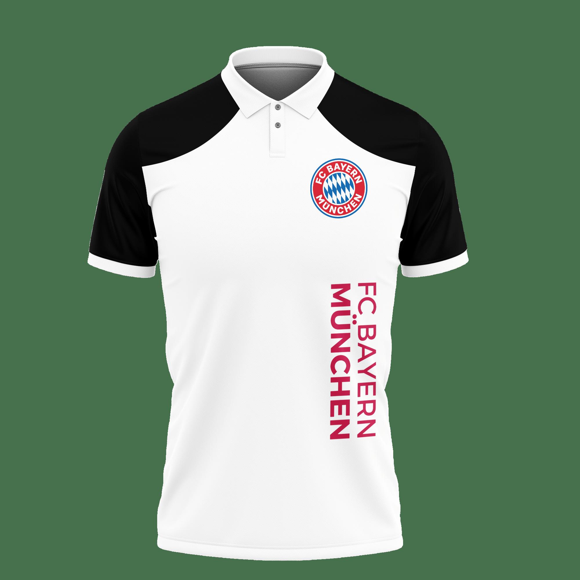 3D Printed Bayern Muchen Nct-Lt Polo Shirt Ver 2 (Black) - Image 2