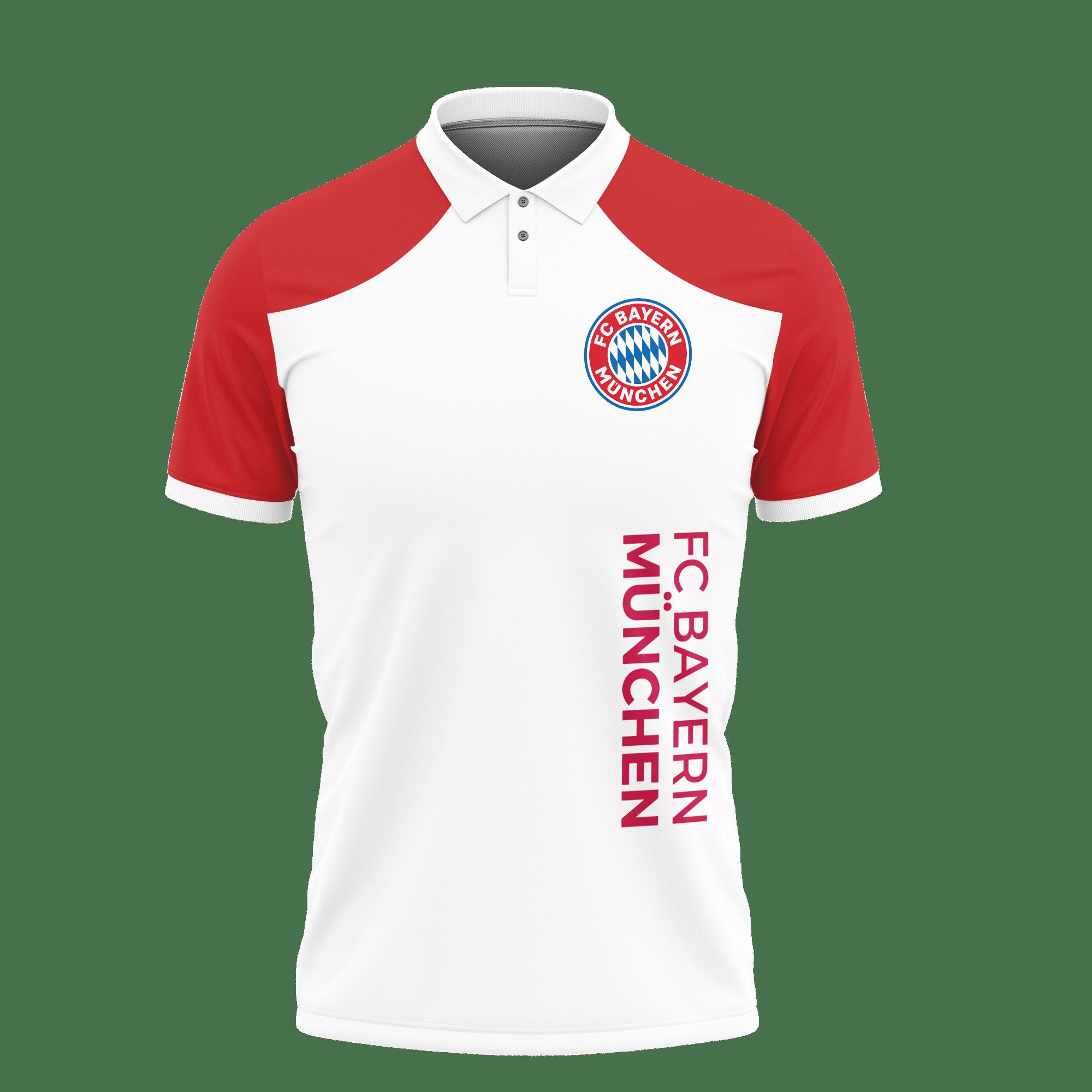 3D Printed Bayern Muchen Nct-Lt Polo Shirt Ver 2 (Red) - Image 2