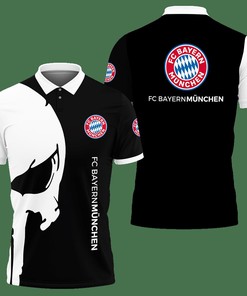3D Printed Bayern Munchen Lph-Va Polo Shirt Ver 1 (Black)
