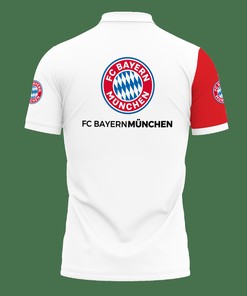 3D Printed Bayern Munchen Lph-Va Polo Shirt Ver 1 (White,Red)