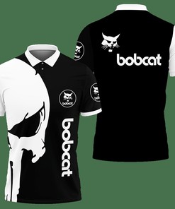 3D Printed Bobcat Nct-Lt Polo Shirt Ver 2 (Black)