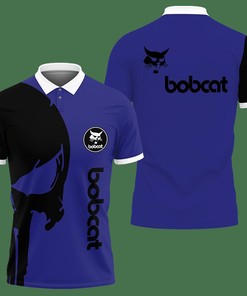 3D Printed Bobcat Nct-Lt Polo Shirt Ver 2 (Blue)