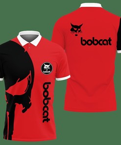 3D Printed Bobcat Nct-Lt Polo Shirt Ver 2 (Red)