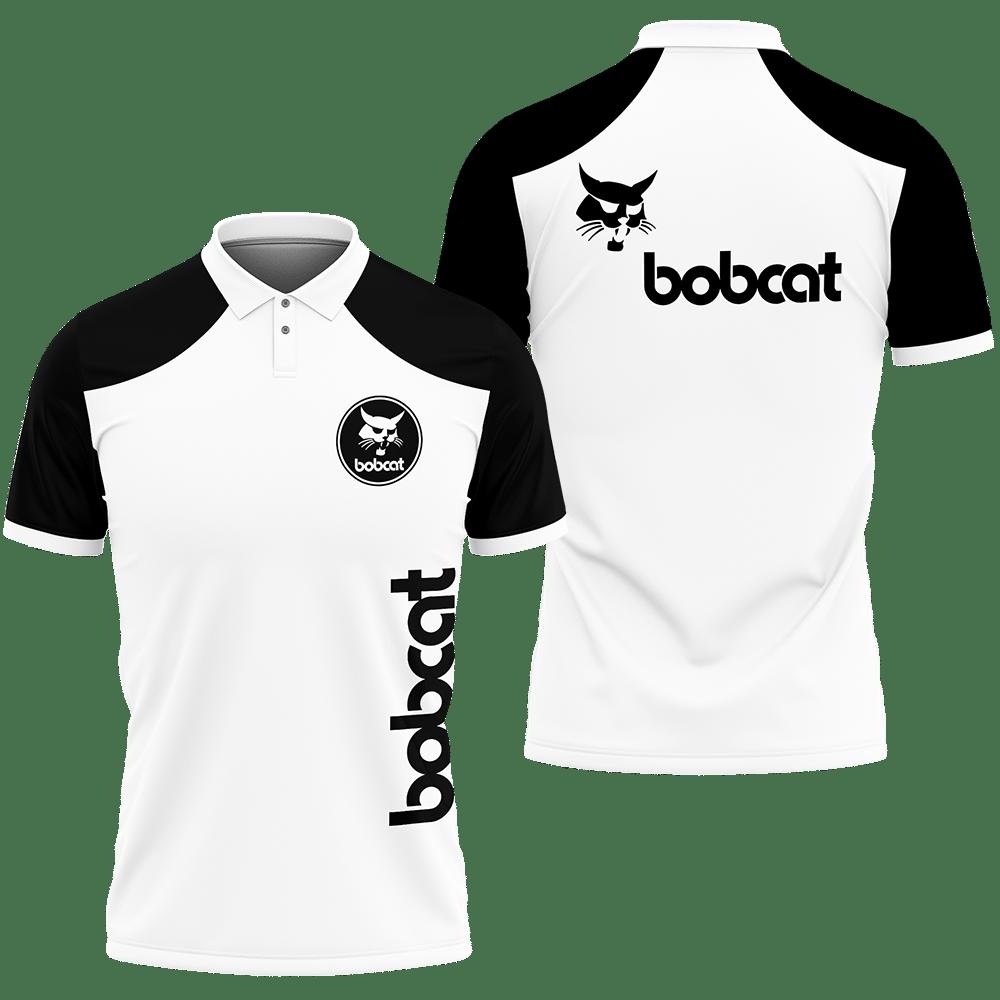 3D Printed Bobcat Nct-Va Polo Shirt Ver 1 (Black)