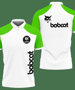3D Printed Bobcat Nct-Va Polo Shirt Ver 1 (Green)