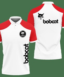 3D Printed Bobcat Nct-Va Polo Shirt Ver 1 (Red)