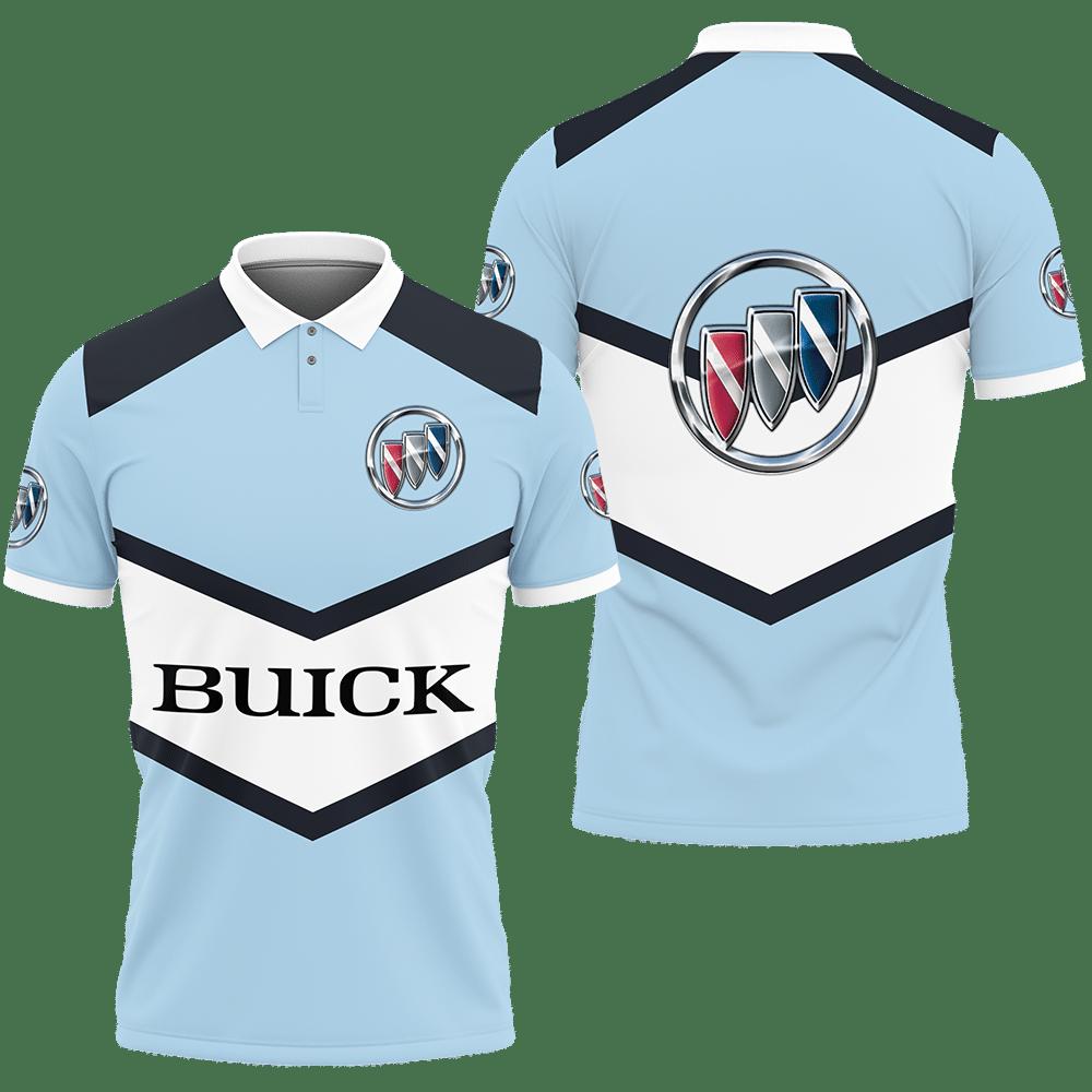 3D Printed Buick Ttt-Ht Polo Shirt Ver 1 (Blue)