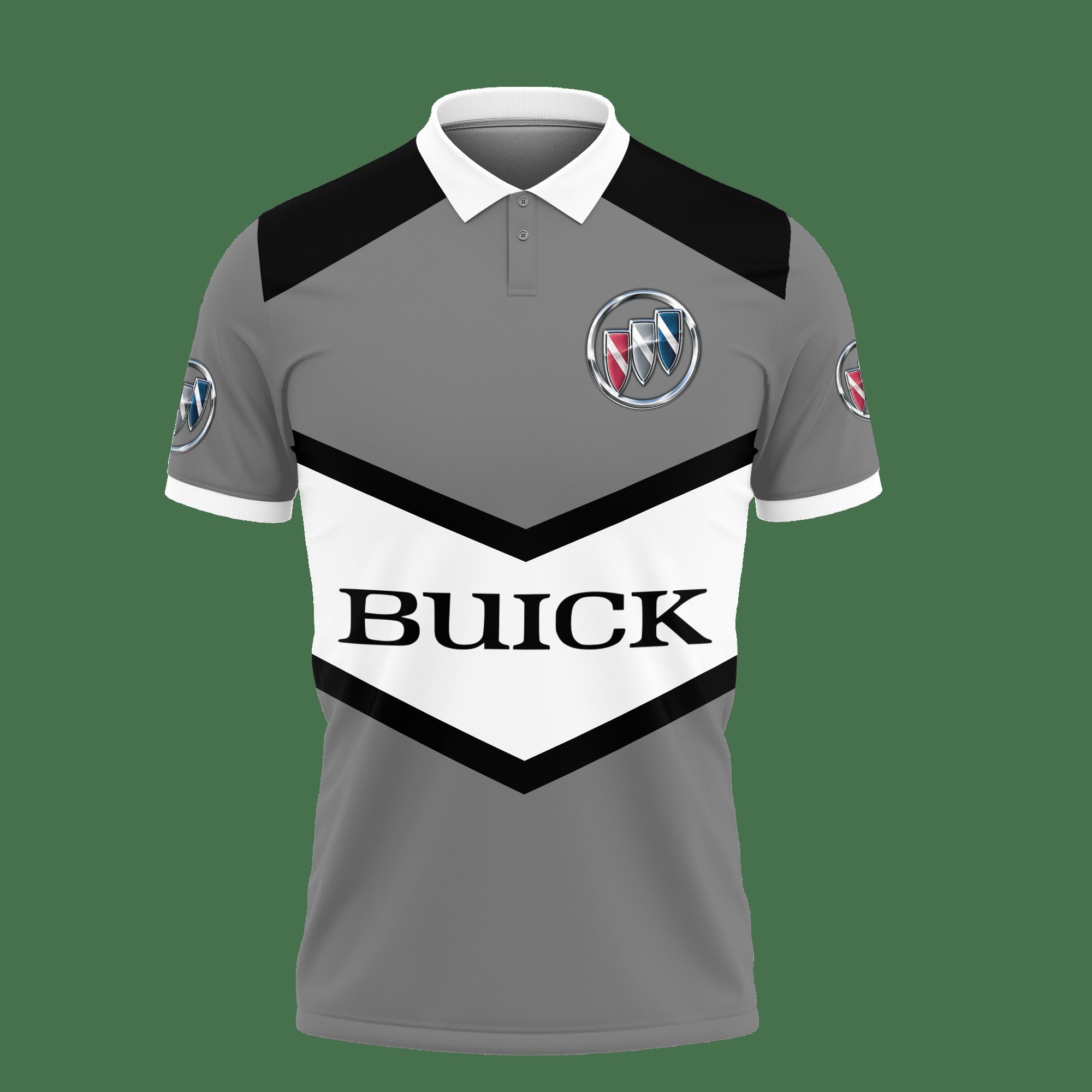 3D Printed Buick Ttt-Ht Polo Shirt Ver 1 (Grey) - Image 2