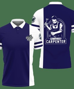 3D Printed Carpenter Tnt-Lt Polo Shirt Ver 1 (Blue)