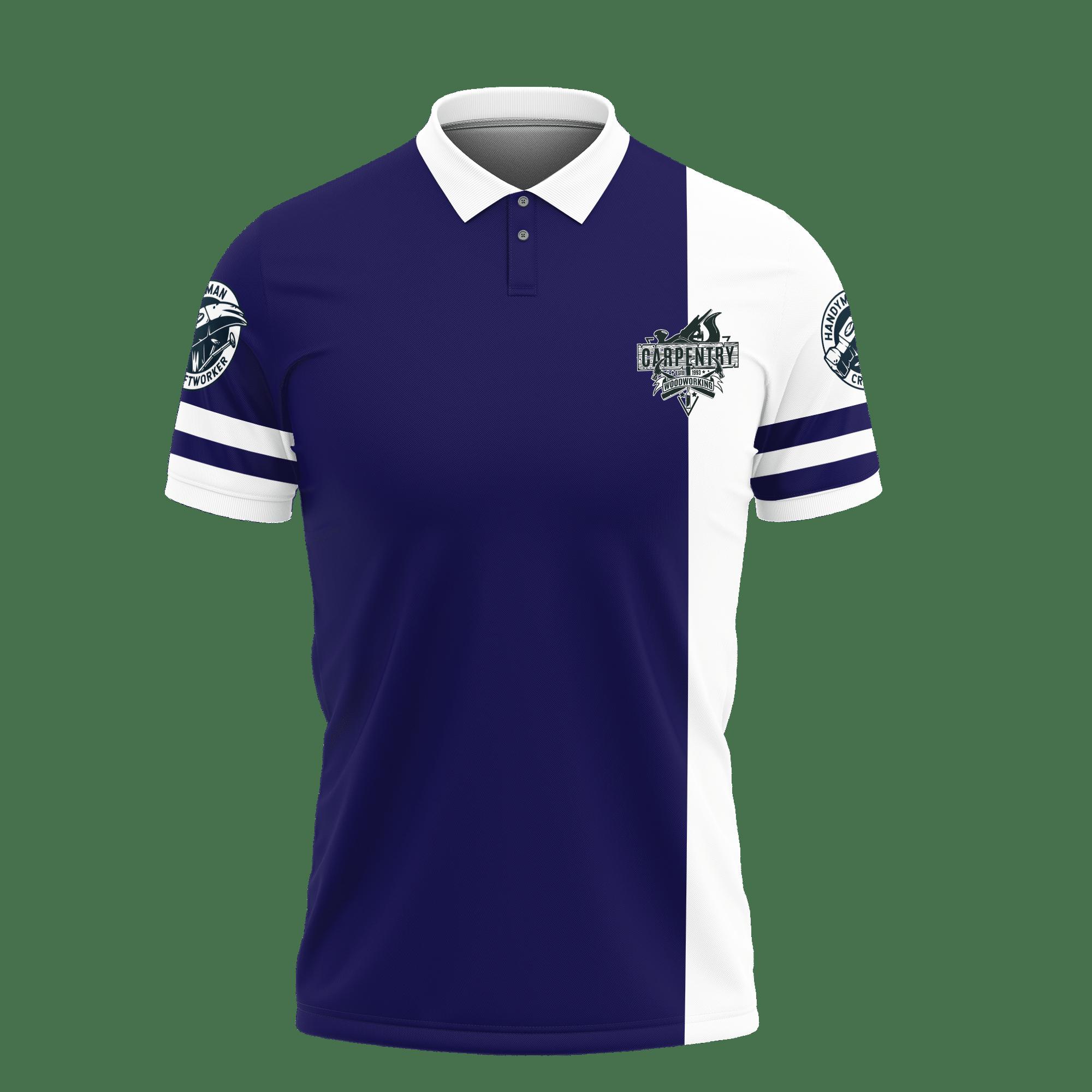 3D Printed Carpenter Tnt-Lt Polo Shirt Ver 1 (Blue) - Image 2